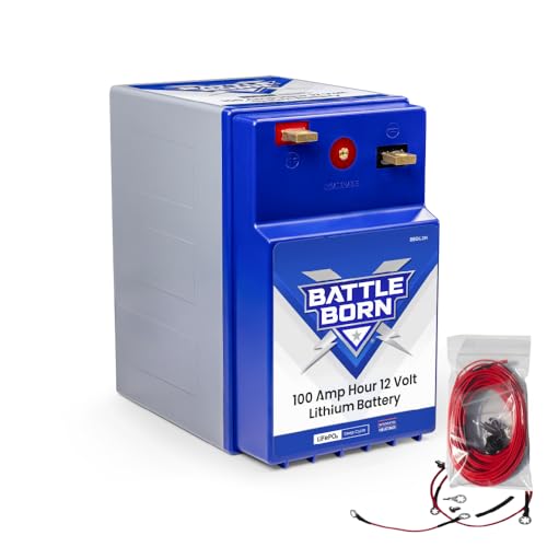Battle Born Batteries 100Ah 12V GC2 Heated Lithium-Ion (LiFePO4) RV, Marine, Solar, & Off Grid Battery - - Outdoor-Depot.us