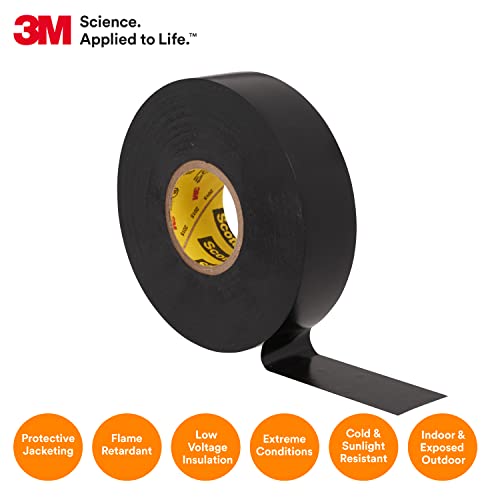 3M 3M Scotch Super 33+ Electrical Tape - 3/4 in x 52 ft, Premium Grade All-Weather Vinyl, Resistant to - Outdoor-Depot.us