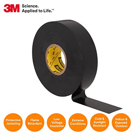 3M 3M Scotch Super 33+ Electrical Tape - 3/4 in x 52 ft, Premium Grade All-Weather Vinyl, Resistant to - Outdoor-Depot.us