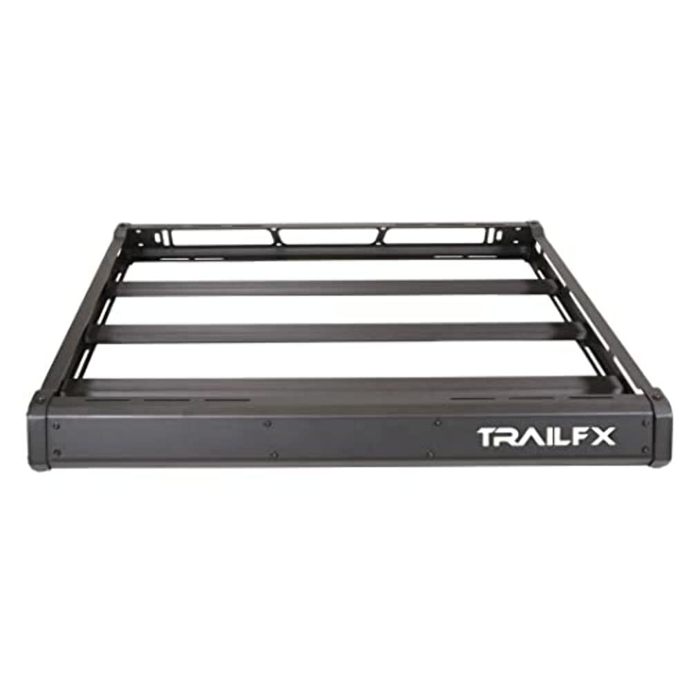 Trailfx Heavy-Duty Aluminum Roof Basket Cargo Carrier for Wrangler JL & Gladiator Direct Fit No Drill - Outdoor Depot