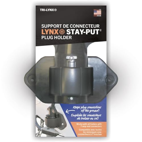 Tri-Lynx 8200B Lynx Stay-Put Plug Holder, Black