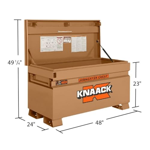 KNAACK Knaack Chest-Style Box, Tan, 48x28.5x24 in, 1PK 4824-KL - 1 Each - Outdoor Depot