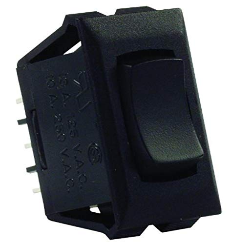 JR Products JR Products 12675 Black SPDT Mom-On/Off/Mom-On Switch - Outdoor Depot
