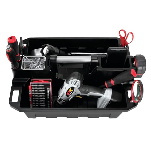 Performance Tool Performance Tool W88995 Portable Supply Caddy and Magnetic Utility Tool Tray,Black - Outdoor Depot