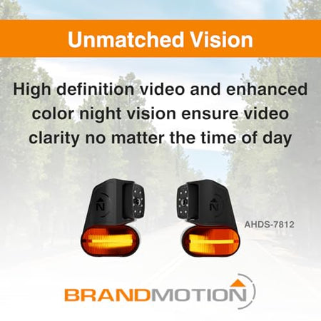 Brandmotion Brandmotion AHDS-7812 Wireless HD Side Marker Light Cameras - Outdoor Depot