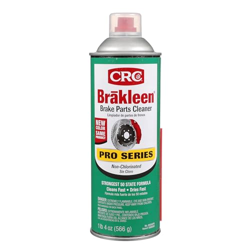 CRC CRC Brakleen 1003663 Brake Cleaner Spray BPC Pro Series Non-Chlorinated 50 State Formula, 20 oz, [1 Pack] - Outdoor Depot
