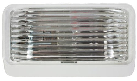 Arcon Arcon 18102 12V Universal Porch/Utility Light with Clear Lens and White Base - Outdoor Depot