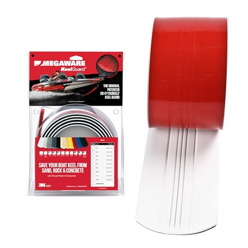 MEGAWARE KEELGUARD USA-Made, Original DIY Keel Protector, 10ft White