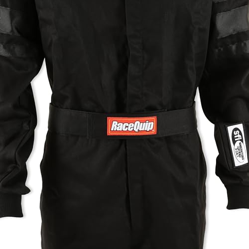 RaceQuip RaceQuip® 110006RQP 110 Series 1-Pc Driving Suit - SFI 3.2A/1 - Black - XL - Outdoor Depot