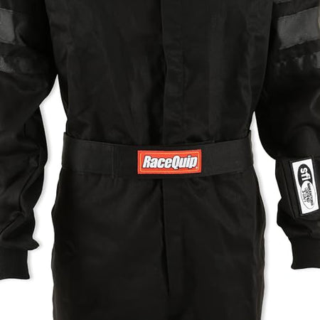 RaceQuip RaceQuip® 110006RQP 110 Series 1-Pc Driving Suit - SFI 3.2A/1 - Black - XL - Outdoor Depot