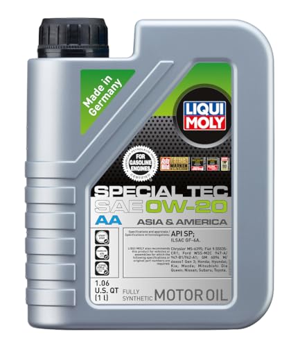 Liqui Moly LIQUI MOLY Special Tec AA SAE 0W-20 | 1 L | Fully synthetic engine oil | SKU: 2207 - Outdoor Depot