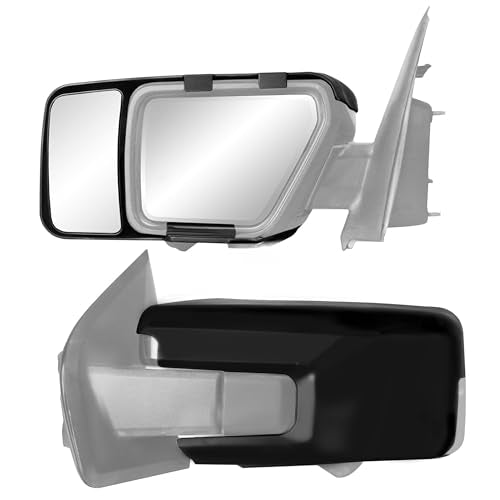 K SOURCE Snap & Zap 81860 Custom Fit Towing Mirror for 2021 up F150, Patented