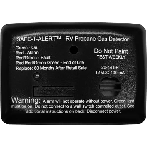 Safe T Alert Safe T Alert 20 Series Mini LP Gas Alarm - Propane Alarm - Surface Mount, Black - 20-441-P-BL - Outdoor Depot