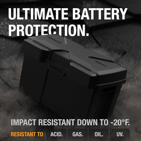 NOCO NOCO Snap-Top BG31 Battery Box, Group 24-31 12V Battery Box for Marine, Automotive, RV, Boat, Camper - Outdoor Depot