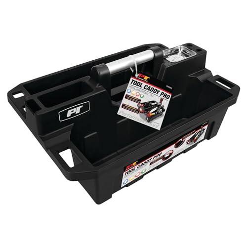 Performance Tool Performance Tool W88995 Portable Supply Caddy and Magnetic Utility Tool Tray,Black - Outdoor Depot