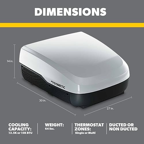 Dometic Dometic FreshJet 3 Series, 13.5K BTU RV Rooftop Air Conditioner unit, White - Outdoor Depot