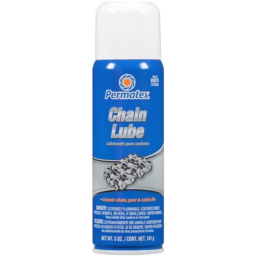 Permatex 80075 Chain Lube, 5 oz. aerosol can, Aerosol Can