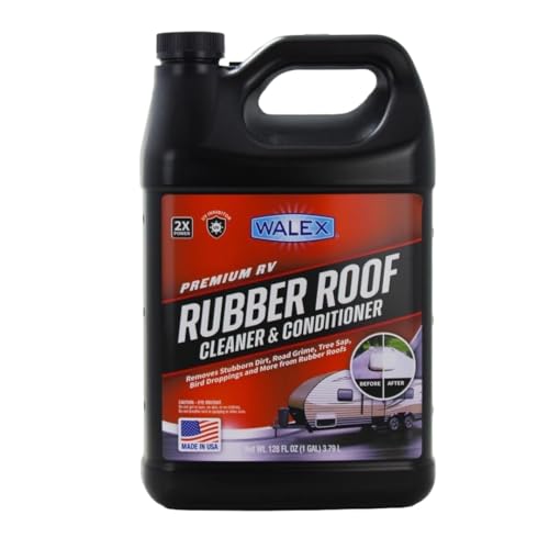 Walex Walex RV Rubber Roof Cleaner/Conditioner - Removes Dirt, Road Grime, Tree Sap, Bird Droppings & More, - Outdoor Depot