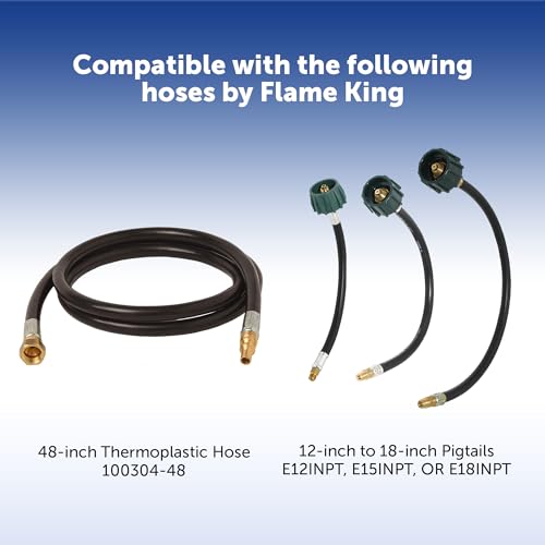 Flame King Flame King (ACR-2) Without Pigtails 2-Stage Auto Changeover LP Propane Gas Regulator For RVs, - Outdoor Depot