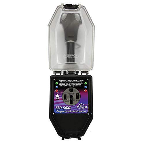 Progressive Industries Progressive Industries SSP-50XL Portable RV Smart Surge Protector, Black, 50 Amp - Outdoor Depot