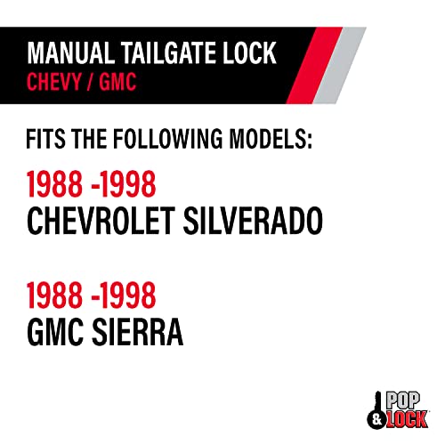 Pop & Lock Pop & Lock PL1050 Black Manual Tailgate Lock for Chevy/GMC - Outdoor Depot
