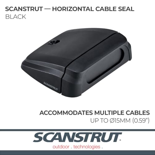 Scanstrut Scanstrut DS-H-Multi-BLK Horizontal Multi Cable Seal – Black - Outdoor Depot