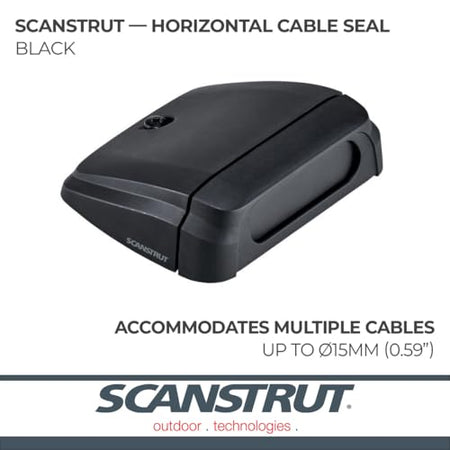 Scanstrut Scanstrut DS-H-Multi-BLK Horizontal Multi Cable Seal – Black - Outdoor Depot