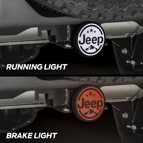 Plasticolor Plasticolor 002315R01 Jeep Lighted Hitch Cover - Outdoor Depot
