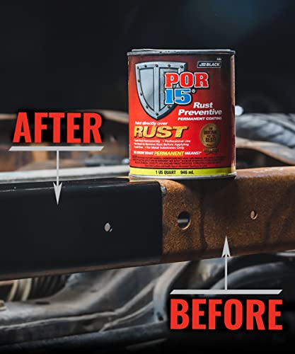 POR-15 POR-15 Stop Rust Kit, Non-Porous Coating Seals and Protects Metal from Rust and Corrosion, Gloss Black - Outdoor Depot