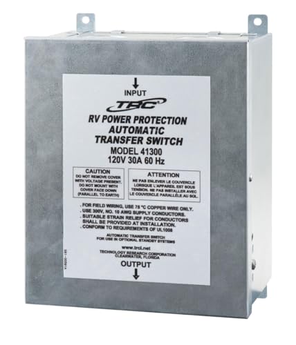 Southwire 41300 Hardwire Automatic Transfer Switch - 30 Amp, 120V, 60 Hz, Black