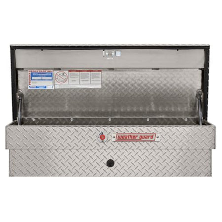 Weather Guard Weather Guard Model 184-0-04 41in Lo-Side Truck Box, Aluminum, Clear, 3.0 cu ft capacity - Outdoor Depot