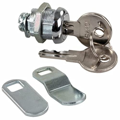 JR Products JR Products 00305 Standard Compartment Door Key Lock - 5/8", Silver - Outdoor Depot