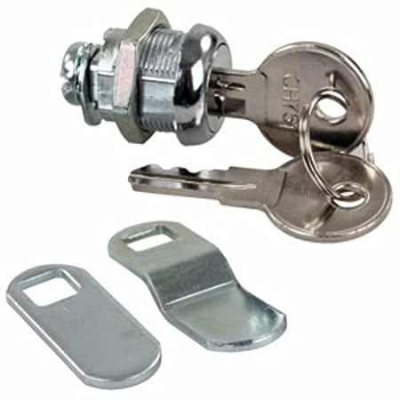 JR Products JR Products 00305 Standard Compartment Door Key Lock - 5/8", Silver - Outdoor Depot