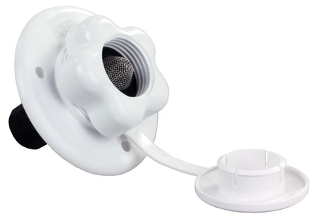B&B Molders B&B Molders, 94216 City Water Fill with Plastic Check Valve – Polar White, Leak-Tested UV-Stable - Outdoor Depot