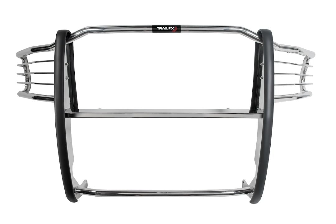 Trailfx TrailFX Grille Guard for Silverado 2500 HD and 3500 HD 2020-2023 One Piece Polished Stainless Steel - Outdoor Depot