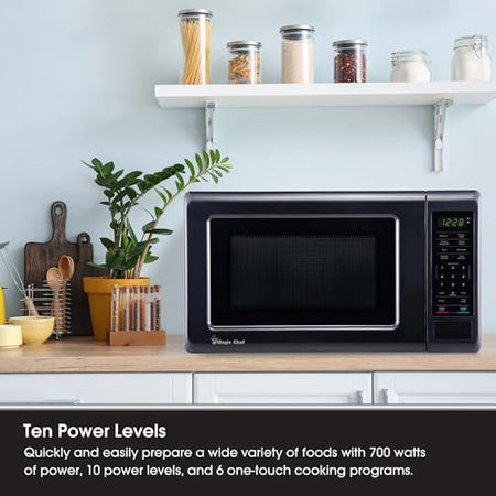 Magic Chef 0.7 cu. ft. Countertop Microwave 700-Watt Digital Touch - Outdoor-Depot.us