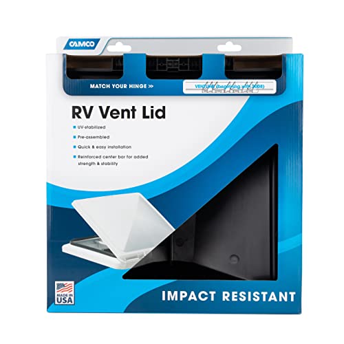 Ventline Ventline V2094-501-00 Birch White 14" 12V Radius Corner Vent with Pop Up Screen - Outdoor Depot