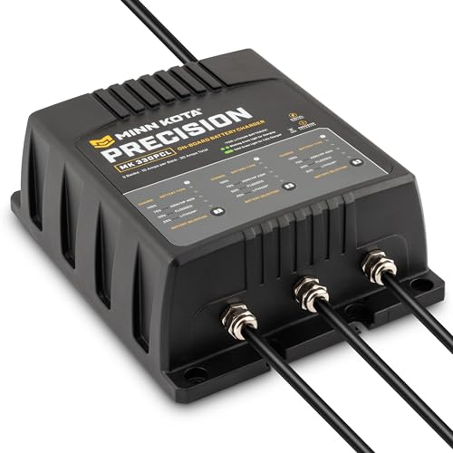 Minn Kota Minn Kota Precision MK-330PCL On-Board Marine Battery Charger – 3 Banks, 10 Amps Each - Outdoor Depot