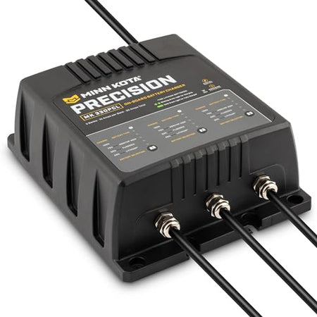 Minn Kota Minn Kota Precision MK-330PCL On-Board Marine Battery Charger – 3 Banks, 10 Amps Each - Outdoor Depot