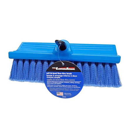 Mr. Long Arm Mr Long Arm, Inc. 0483M Bi-Level Flow-Thru Soft Brush, Blue - Outdoor Depot