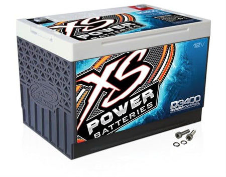 XS Power XS Power D3400 XS Series 12V 3,300 Amp AGM High Output Battery with M6 Terminal Bolt - Outdoor Depot