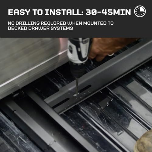 DECKED Decked Truck Bed Slide Compatible with CargoGlide 600/75% / 24" W / 52" L for Maverick - 1500 lb - Outdoor Depot