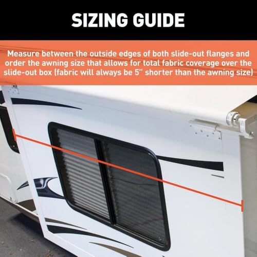 Solera Solera 5000 Series Black Slide Topper RV Slide-Out Awning 7' (6'7" Fabric) 13.5 oz Vinyl Leak-Proof, - Outdoor Depot
