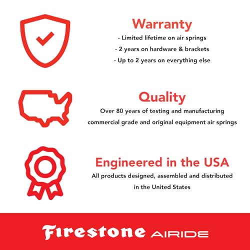 Airide Firestone Airide 2625 Rear Air Spring Kit fits 2017-2025 F250 F350 4WD | Load Capacity of 5,000 - Outdoor Depot
