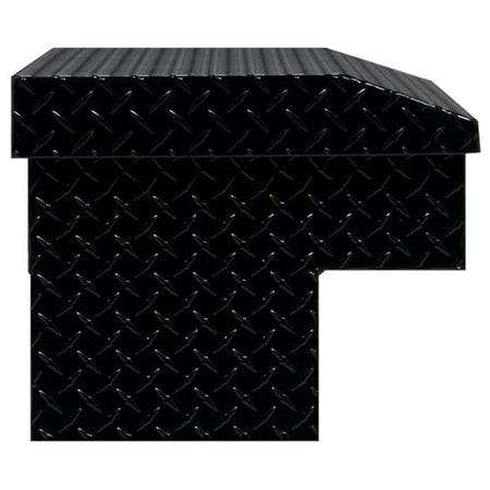 Weather Guard Weather Guard Model 184-5-04 41in Lo-Side Truck Box, Aluminum, Gloss Black, 3.0 cu ft capacity - Outdoor Depot