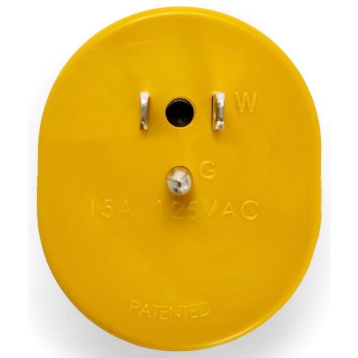 Camco Camco Heavy Duty RV Auto PowerGrip Adapter- Contoured Shape for Easy Grip and Removal, 15M/30F (15M, - Outdoor Depot