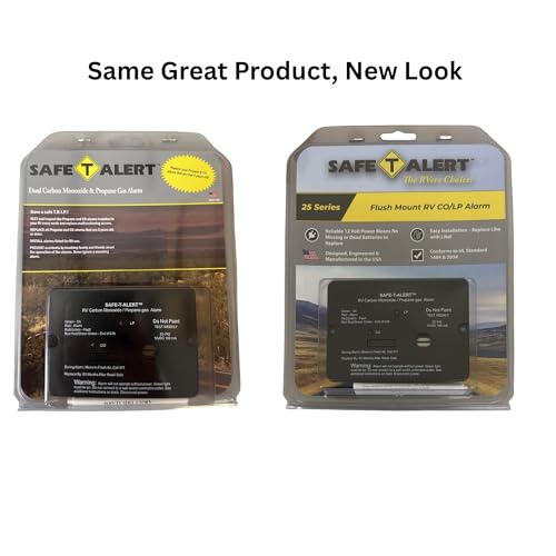 Safe T Alert Safe T Alert - Mini Dual LP/CO Alarm - Flush Mount Black - 25-742-BL - Outdoor Depot
