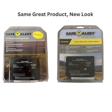Safe T Alert Safe T Alert - Mini Dual LP/CO Alarm - Flush Mount Black - 25-742-BL - Outdoor Depot