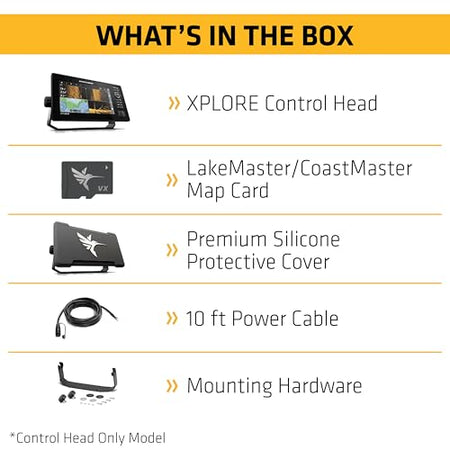 Humminbird Humminbird XPLORE 12 GPS Fish Finder, MEGA Side Imaging+ & HD Touchscreen (Control Head Only) - Outdoor Depot