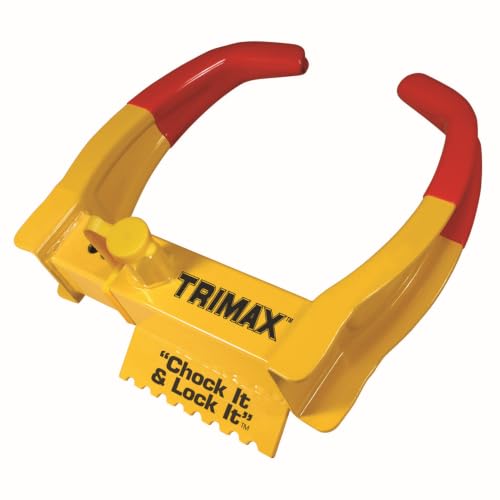 TRIMAX TCL75 - Trailer Wheel Lock - Fits 7"-11.25" Tires - Wheel Boot Lock for Trailer, Car, Truck, Boat, ATV, Camper, and More